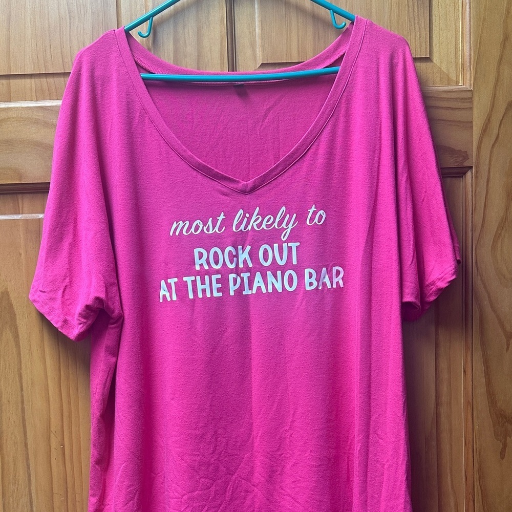 Pink Graphic Women's Top